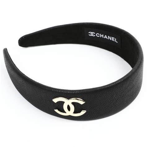 serre tête chanel noir|Serre.